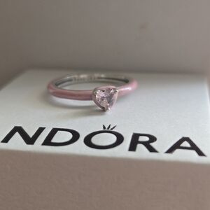 Pandora Pink Chakra Heart Ring